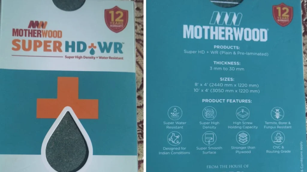 motherwood hdhmr board features